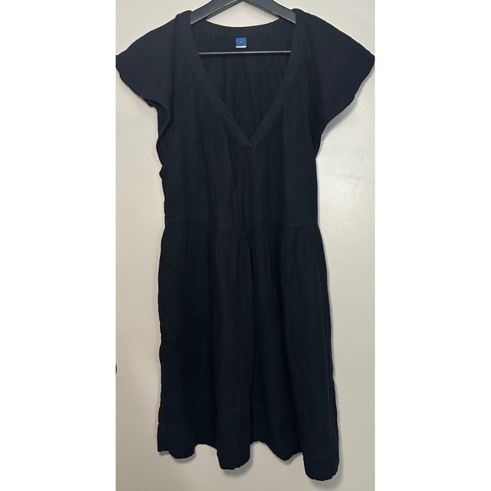 Old Navy Mini‎ Dress Women Size L Black Goth Cottagecore Boho Babydoll Festival